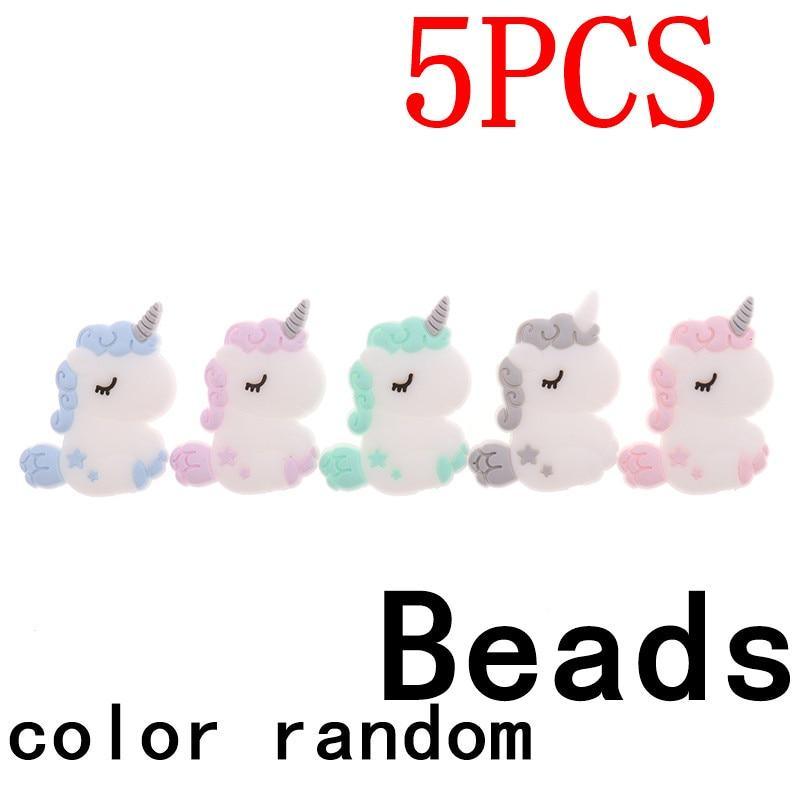 Silicone Unicorn Teether Beads Cute Cartoon Rodent BPA Free Baby Teething Toy For Baby and Kids Stevvex