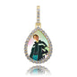 Custom Photo Pendant  Drop-shaped Medal Pendant Necklace  Hip Hop Jewelry