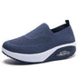 New Women's Casual Sports Air Cushion Mom Shoes Rocking Shoes Slip-Resistant Knitted Women's Shoes NovaCart