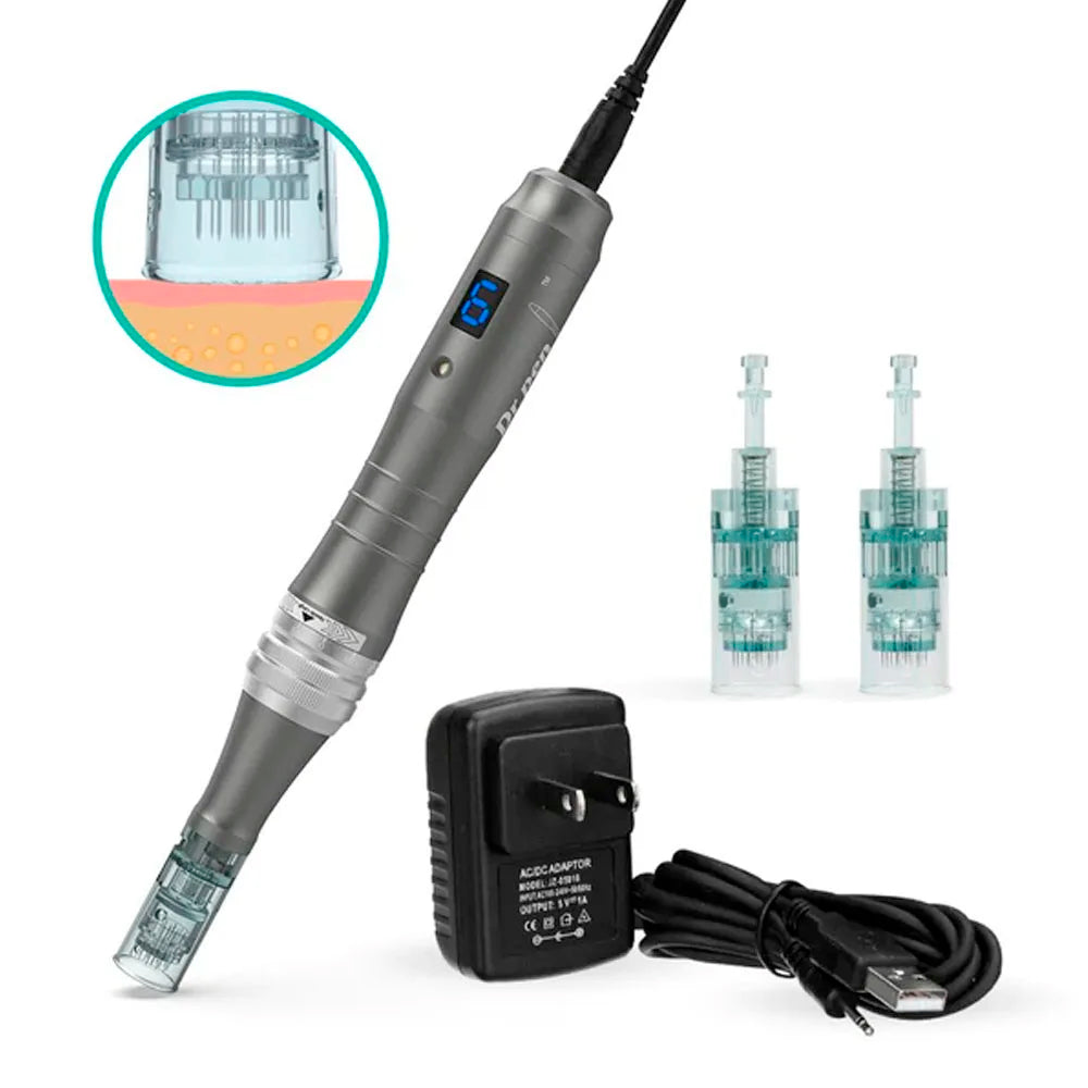 Free Shipping Derma Pen M8 Electric Microneedling Dermapen with 12pins Nano Needles Whitening & Wrinkle Remover for Face & Body NovaCart
