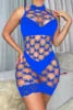 Sexy Halter Nylon Dresses Fishnet Girl Body Stocking Women Transparent Hollow Bodystockings Lingerie NovaCart