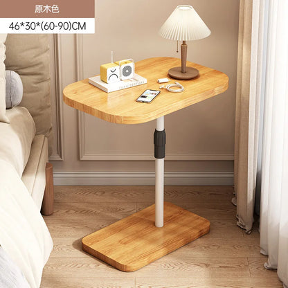 Nordic Wooden Modern Shaped Folding Coffee Tables for Living Room Apartment Bed Adjustable Height Side Table Wood Home NovaCart