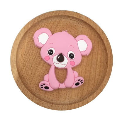 1pc Unique Baby Koala Silicone Teether Teething Chew Toy   Nursing Tool Pendant Food Grade Silicone Stevvex