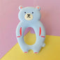 4pcs  Bear Silicone  Teether Baby Teething Toys Chewable  Cartoon Animal Shape Baby Products Nursing Gift Stevvex