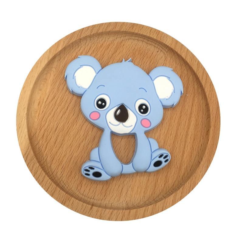 1pc Unique Baby Koala Silicone Teether Teething Chew Toy   Nursing Tool Pendant Food Grade Silicone Stevvex