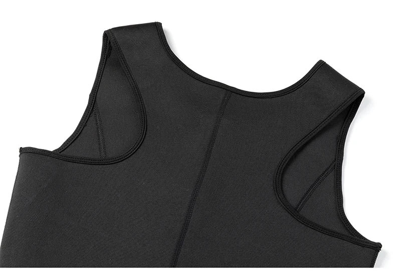 Neoprene Men's Shapers Sweat Vest for Men Waist Trainer Vest Adjustable Workout Body Shaper with Double Zipper for Sauna Suit NovaCart