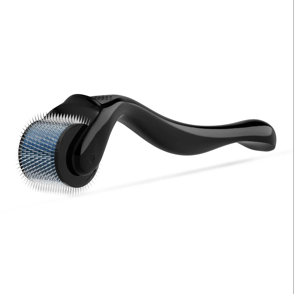 OstarRoller Black Handle Titanium Needle 540 Micro Needle Derma Roller Derma Rolling System for Home Use Hair Growth Facial Lips NovaCart