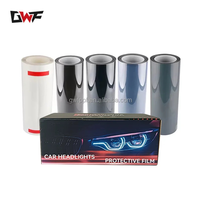 GWF 0.3*10 Vinyl Tpu Headlight Film Grey Photochromic Color Change TPH Car Headlight Film Piece NovaCart