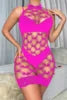 Sexy Halter Nylon Dresses Fishnet Girl Body Stocking Women Transparent Hollow Bodystockings Lingerie NovaCart