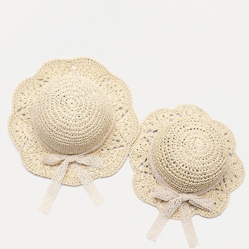 Handmade Modern Elegant Lady Baby Girls Breathable Lace Cap With Bow Great For Beach Sun Stevvex