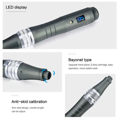 Free Shipping Derma Pen M8 Electric Microneedling Dermapen with 12pins Nano Needles Whitening & Wrinkle Remover for Face & Body NovaCart
