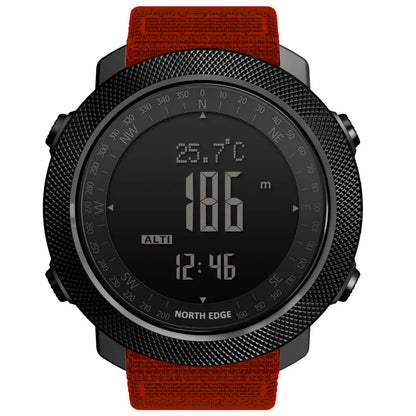 NORTH EDGE Men's sport Digital watch Hours Running Swimming Military Army watches Altimeter Barometer Compass waterproof 50m NovaCart