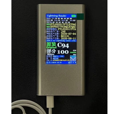 True Box YG-616 YG-628 Lightning Model Reader E75 C94 Data Line Usb Cable Tester for Iphone True and False Detector NovaCart