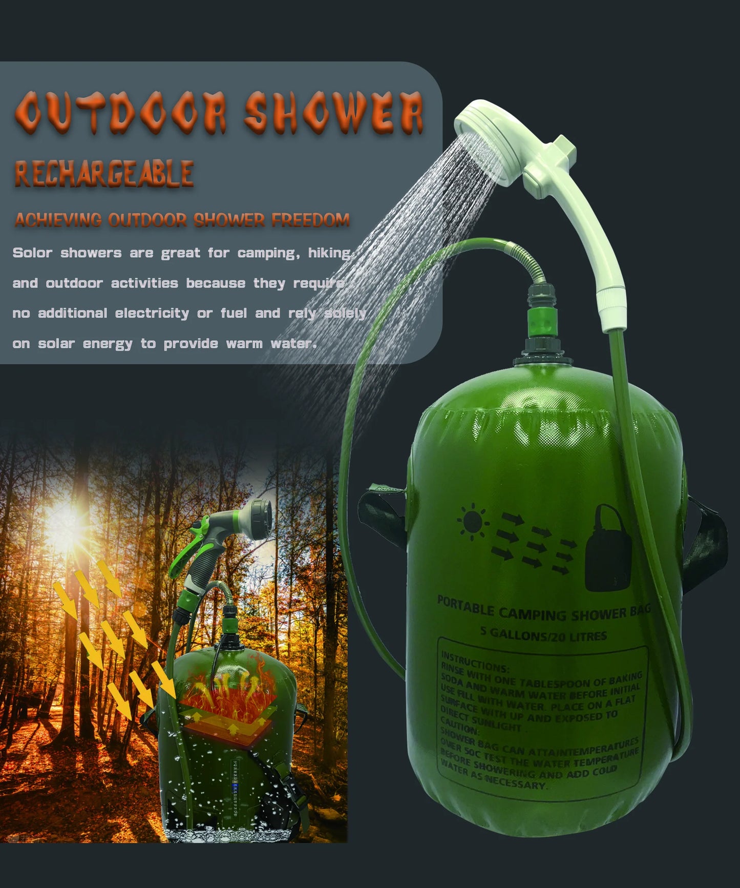 Bath Changing Outdoor Waterproof Portable Camping Shower Tent Outdoor Bathroom Pet Bath Hand Shower Camping & Hiking Accessories NovaCart
