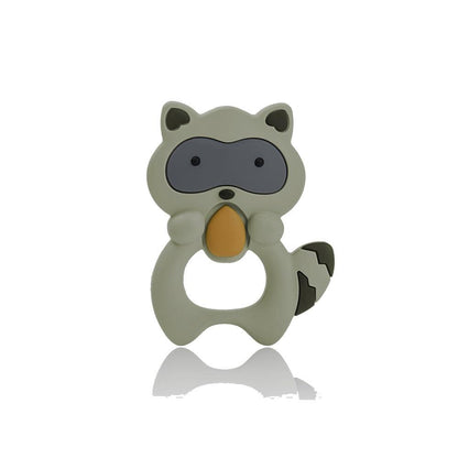 Silicone Raccoon Animal Cartoon Teether  Food Grade Chewable  Teething Toddle Safe For Baby And Perfect Gift For Babies Stevvex