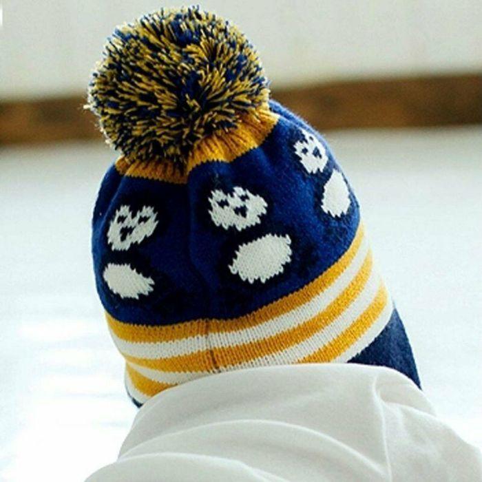 Modern New Baby Boys and Girls Winter Warm Knitted Crochet Ear flap Beanie Wool Cute Penguin Cap For Kids Stevvex