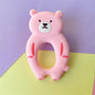 4pcs  Bear Silicone  Teether Baby Teething Toys Chewable  Cartoon Animal Shape Baby Products Nursing Gift Stevvex