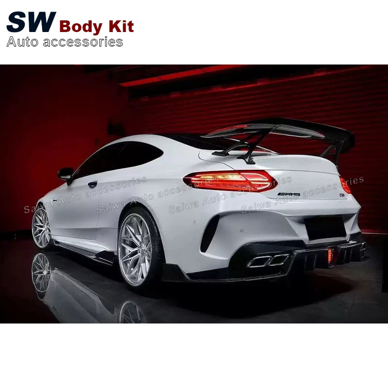 Carbon Fiber Rear Spoiler for Mercedes-Benz C-Class W205 C63 2015-2021Trunk Wing Rear Splitter Aerodynamic Kit NovaCart