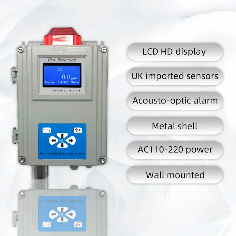 Wall Mounted CL2 Chlorine Gas Detector CL2 Gas Analyzer NovaCart
