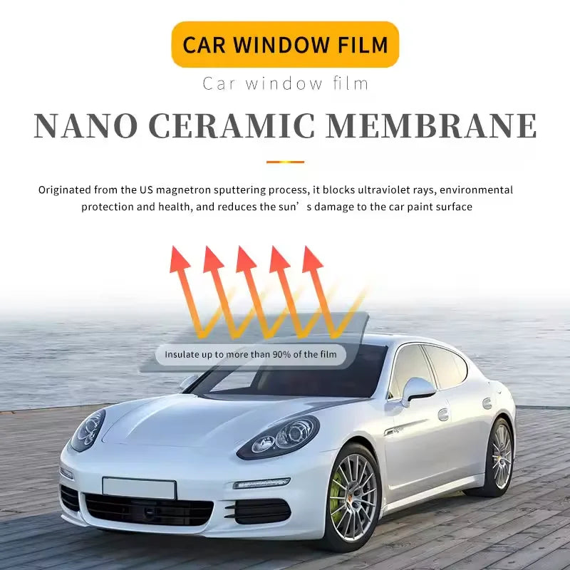 Multi-color Selection Magnetic Control Thermal Reflection Solar Film 99% UVR 15% VLT Automotive Windshield Sunscreen Window Film NovaCart