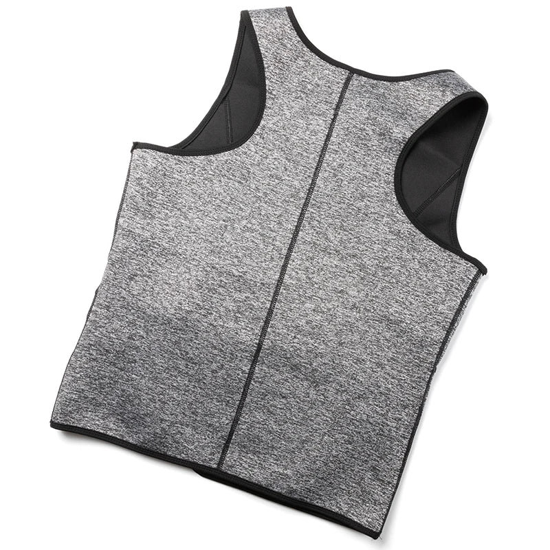 Neoprene Men's Shapers Sweat Vest for Men Waist Trainer Vest Adjustable Workout Body Shaper with Double Zipper for Sauna Suit NovaCart