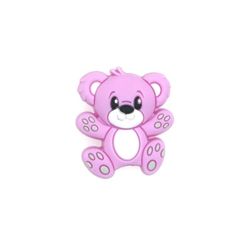 Mini Bear Silicone Beads Baby Dummy Cartoon Pacifier Toy Accessories For Kids And Babies Stevvex