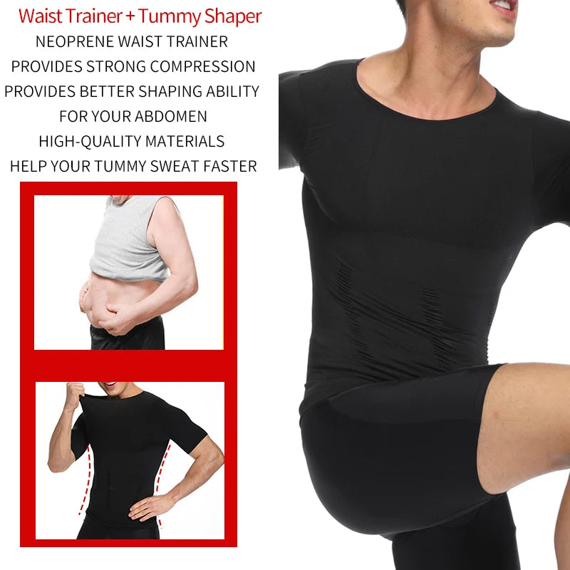 Men Slimming Body Shaper Belly Control Shapewear Man Shapers Modeling Underwear Waist Trainer Corrective Posture Vest Corset NovaCart