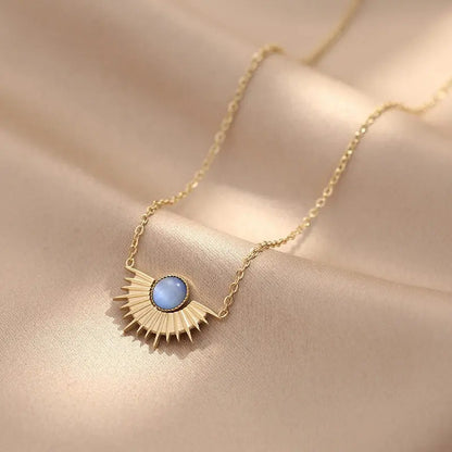 Sunrise Shape Pendant Necklace LUNAR VINES
