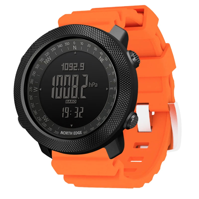 NORTH EDGE Men's sport Digital watch Hours Running Swimming Military Army watches Altimeter Barometer Compass waterproof 50m NovaCart