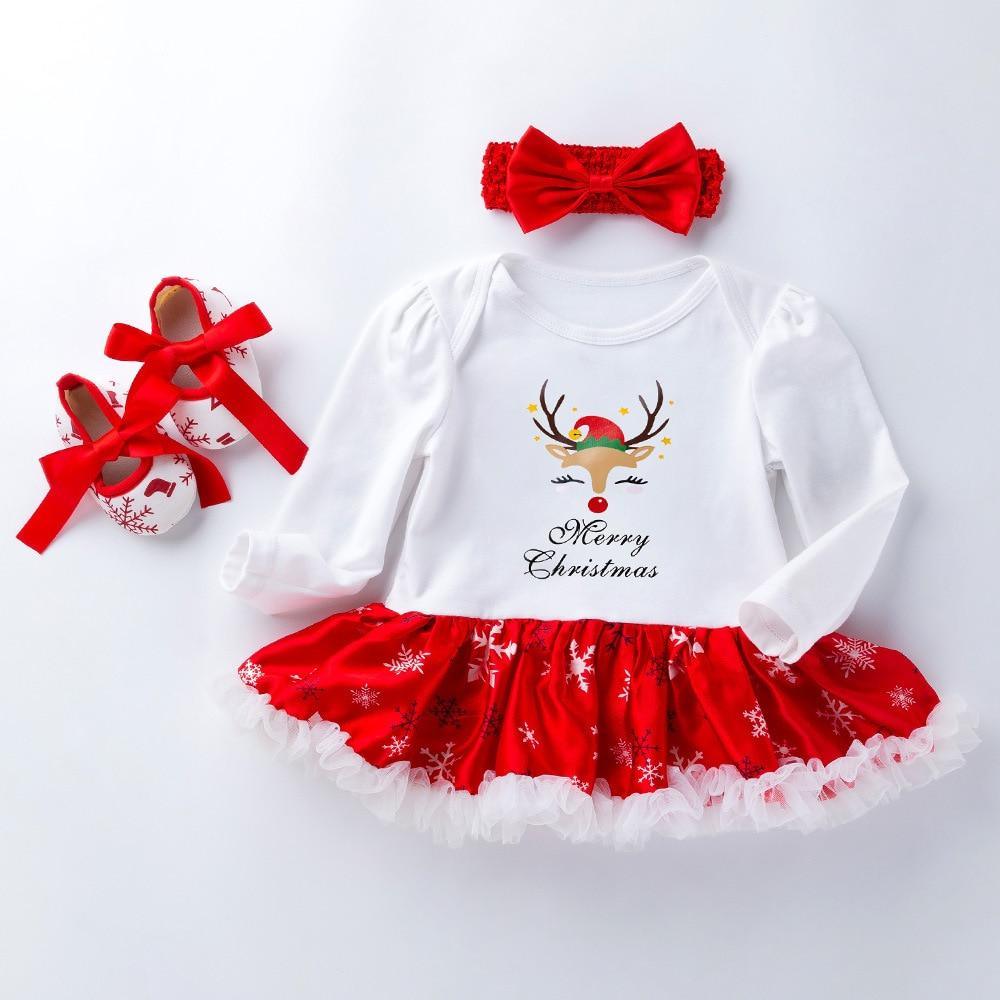 Cute Deer Christmas Costumes For Kids Long Sleeve Baby Girl Clothes Set Unique Design Perfect For Kids Stevvex