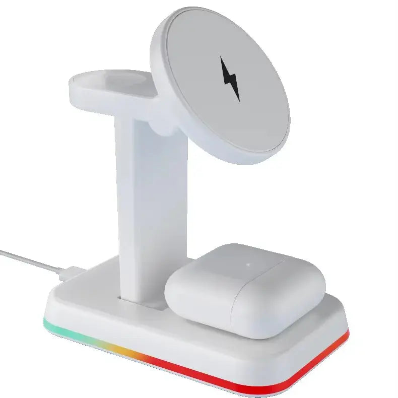 Revolutionary 3-in-1 Magnetic Wireless Charger - Fast Charge Your Devices with Style!