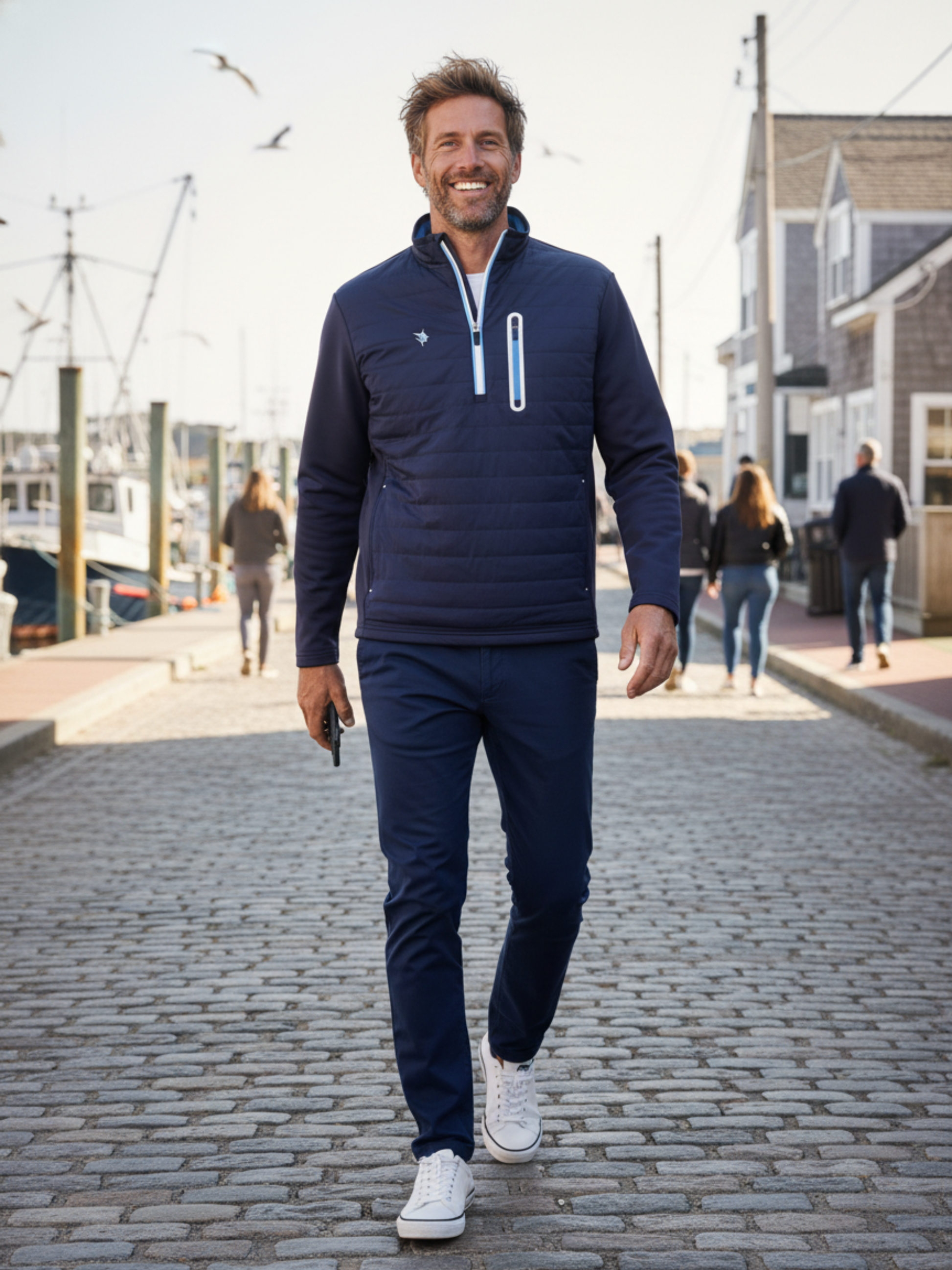 Hampton Pullover Technical Layer White Water Life