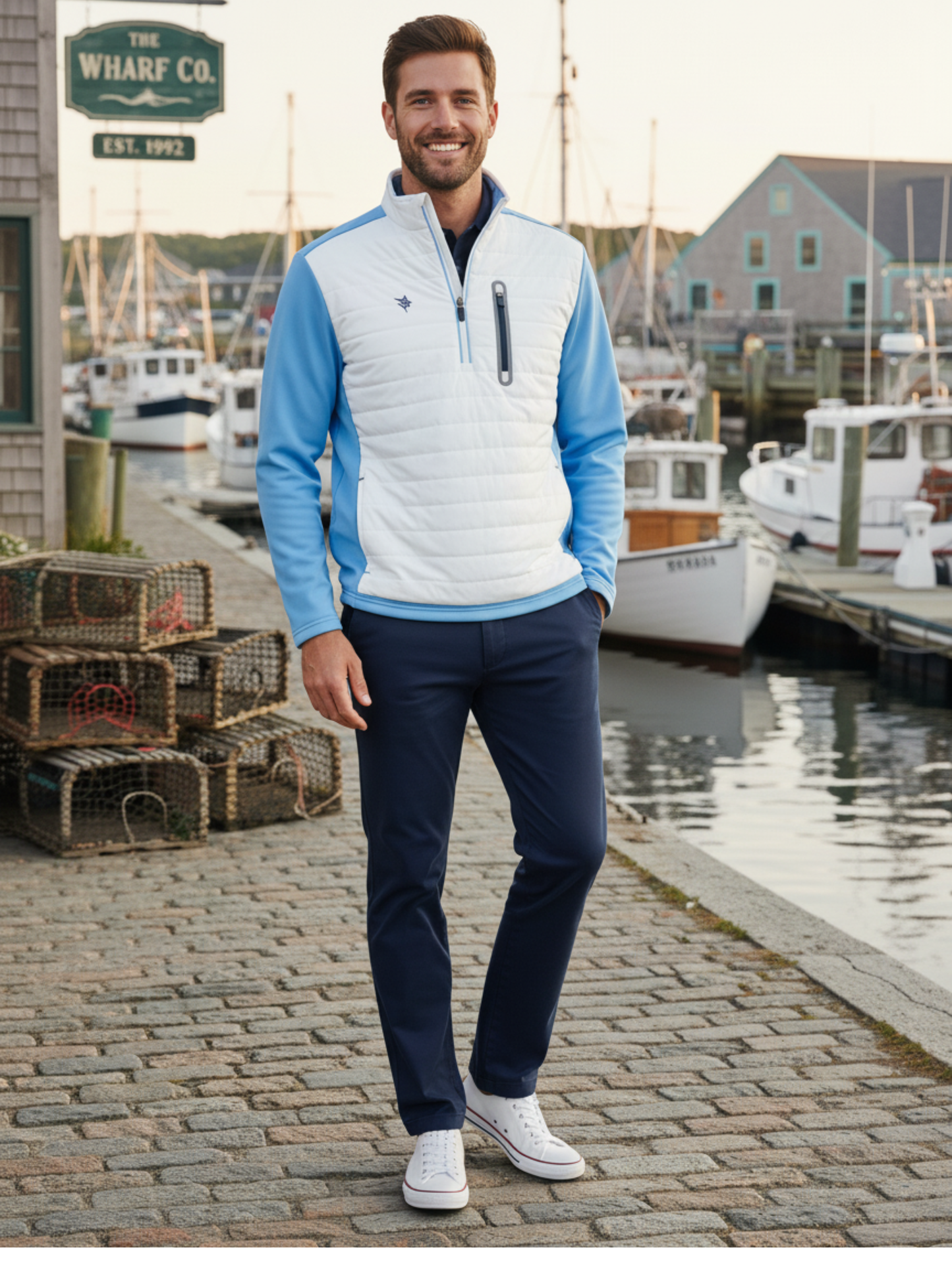 Hampton Pullover Technical Layer White Water Life