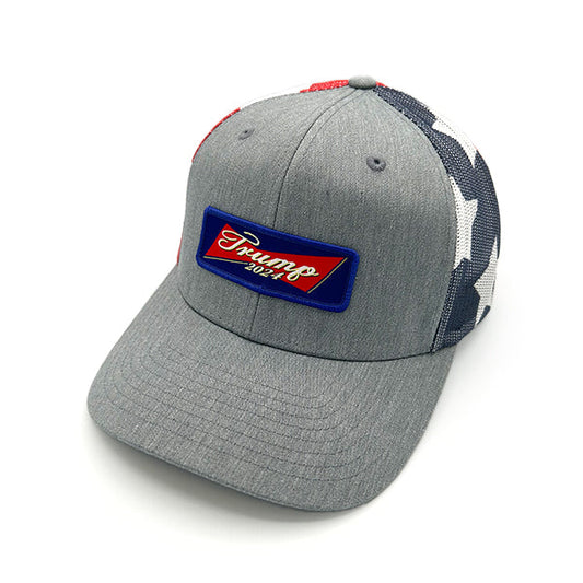 Trump Bow Tie Woven Patch Hat Shield Republic