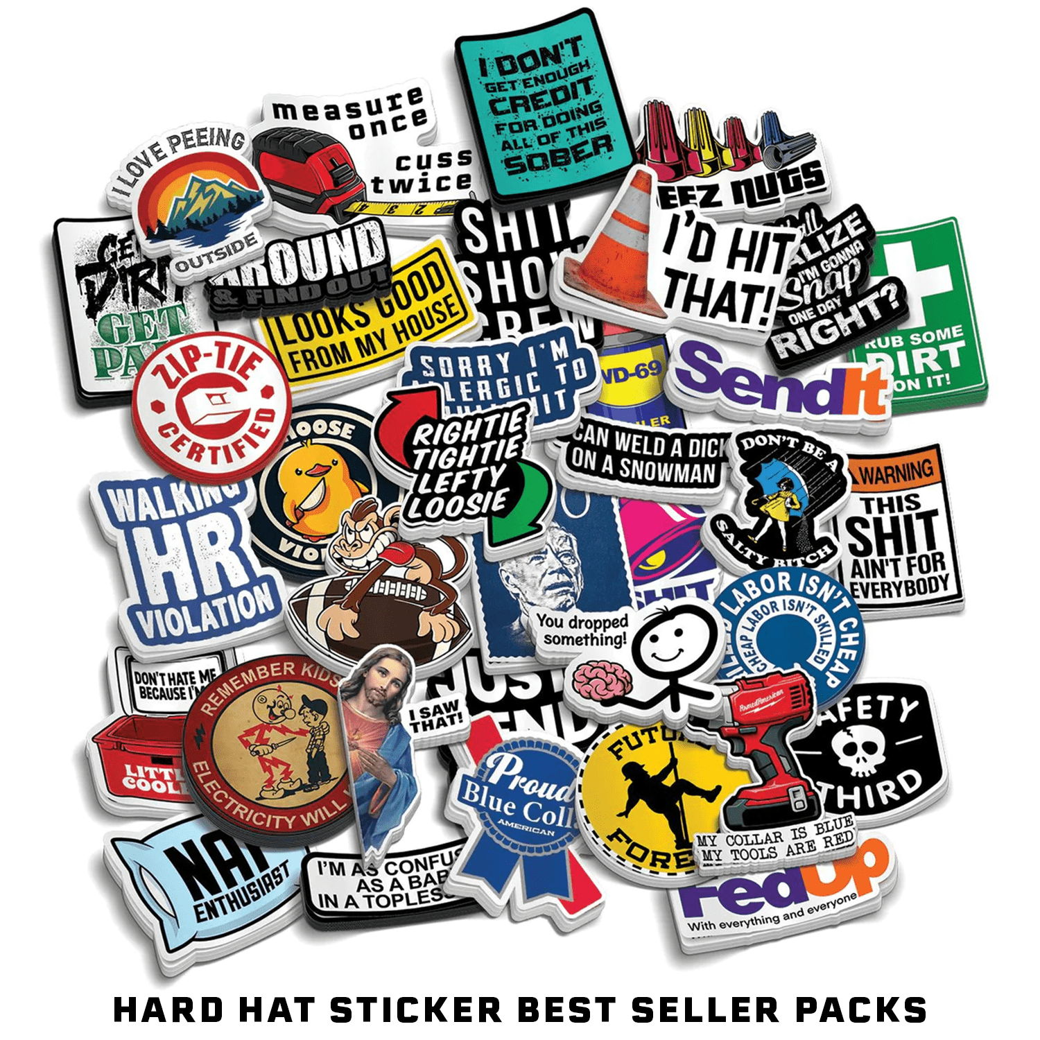 Hard Hat Sticker Best Sellers Pack Armed American Supply