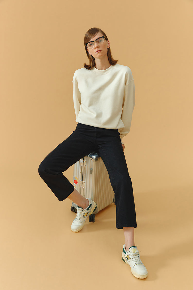 Chelsea High Rise Straight Crop Jeans HJ005 Hey Joanie