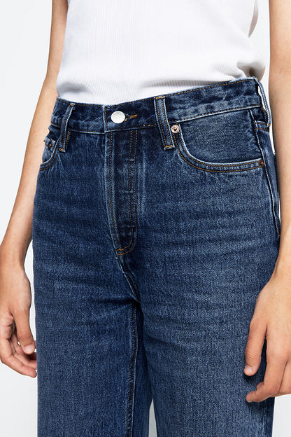 Manhattan High Rise Straight Ankle Jeans HJ160 Hey Joanie