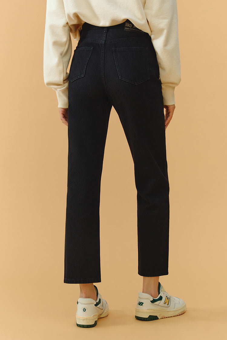 Chelsea High Rise Straight Crop Jeans HJ005 Hey Joanie