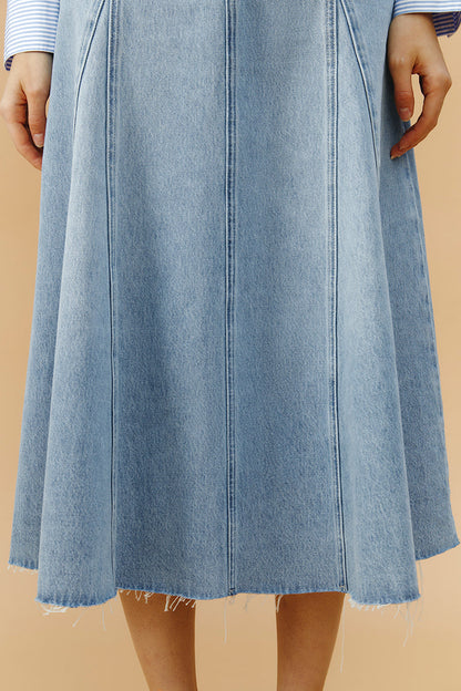 Monica Swing Denim Midi Skirt HJ806 Hey Joanie