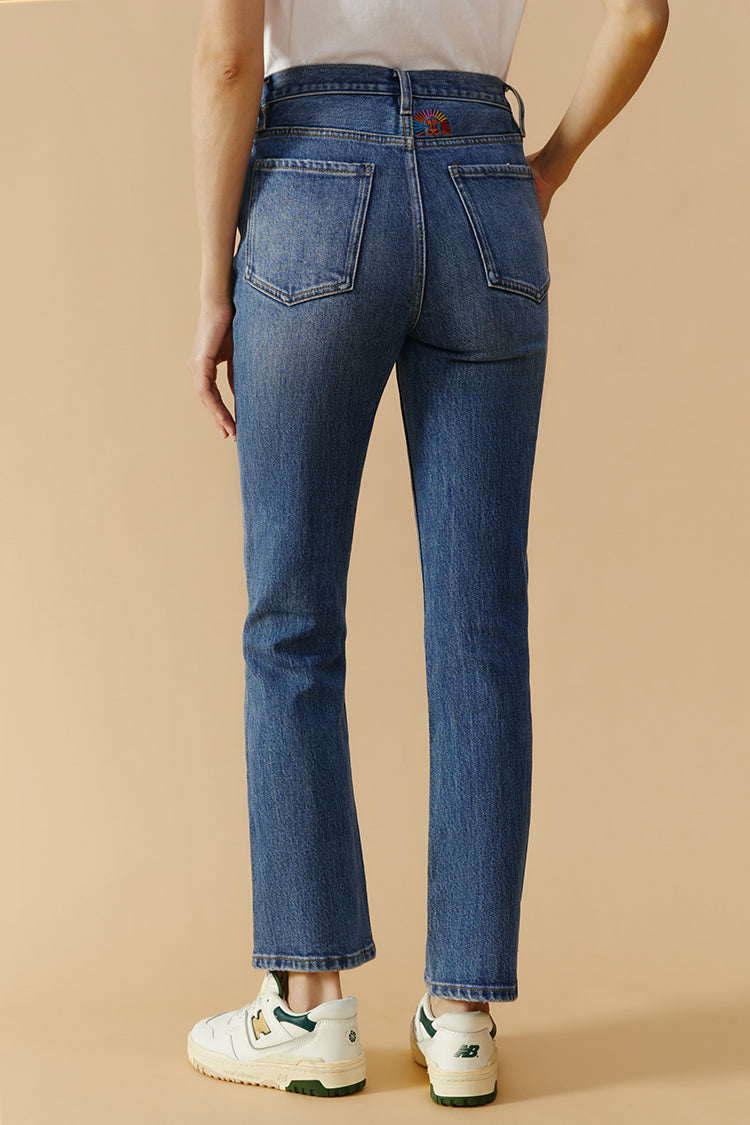 Activity Grrrl High Rise Kick Crop Jeans HJ017 Hey Joanie
