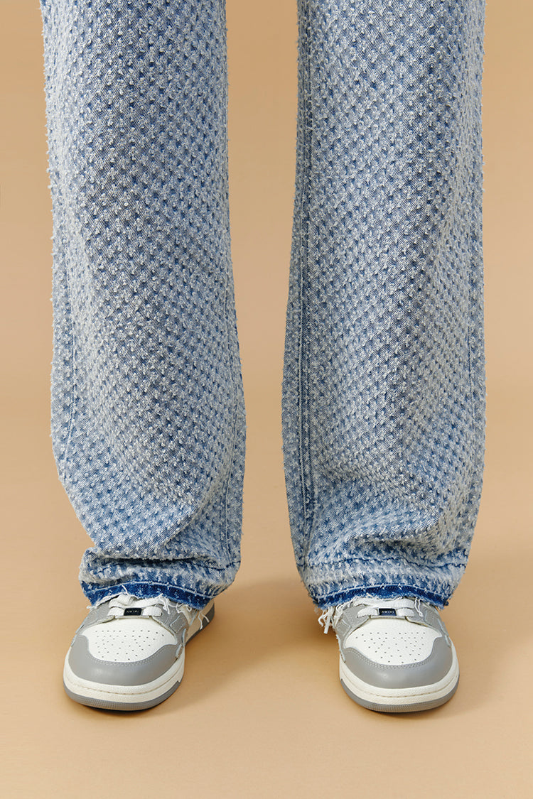 Coney Island Whitefish Tweed Wide Jeans HJ007 [FINAL SALE] Hey Joanie