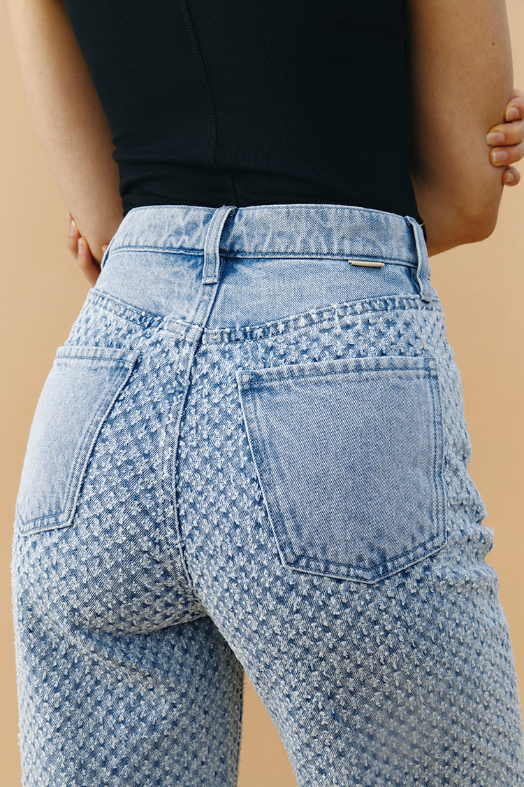 Coney Island Whitefish Tweed Wide Jeans HJ007 [FINAL SALE] Hey Joanie