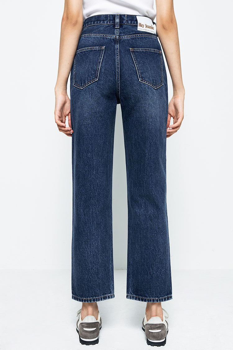 Chelsea High Rise Straight Crop Jeans HJ005 Hey Joanie