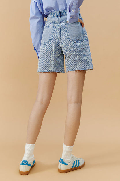 Venice Tweed High Rise Shorts HJ803 [FINAL SALE] Hey Joanie