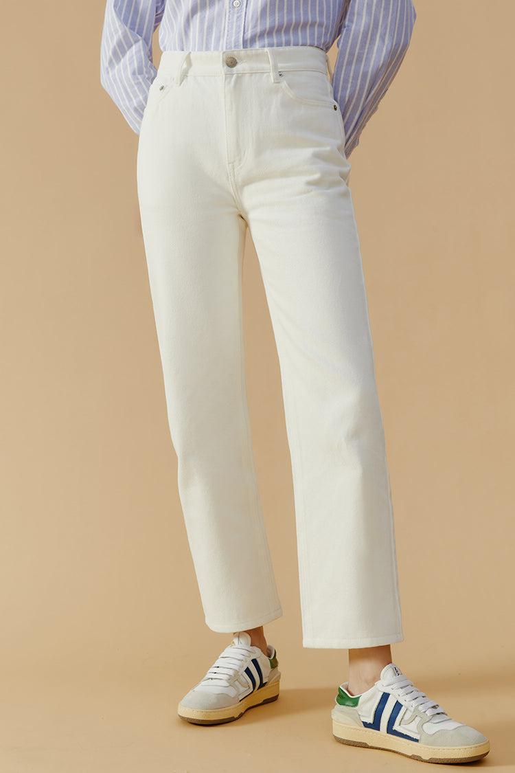 Manhattan High Rise Straight Ankle Jeans HJ160 Hey Joanie