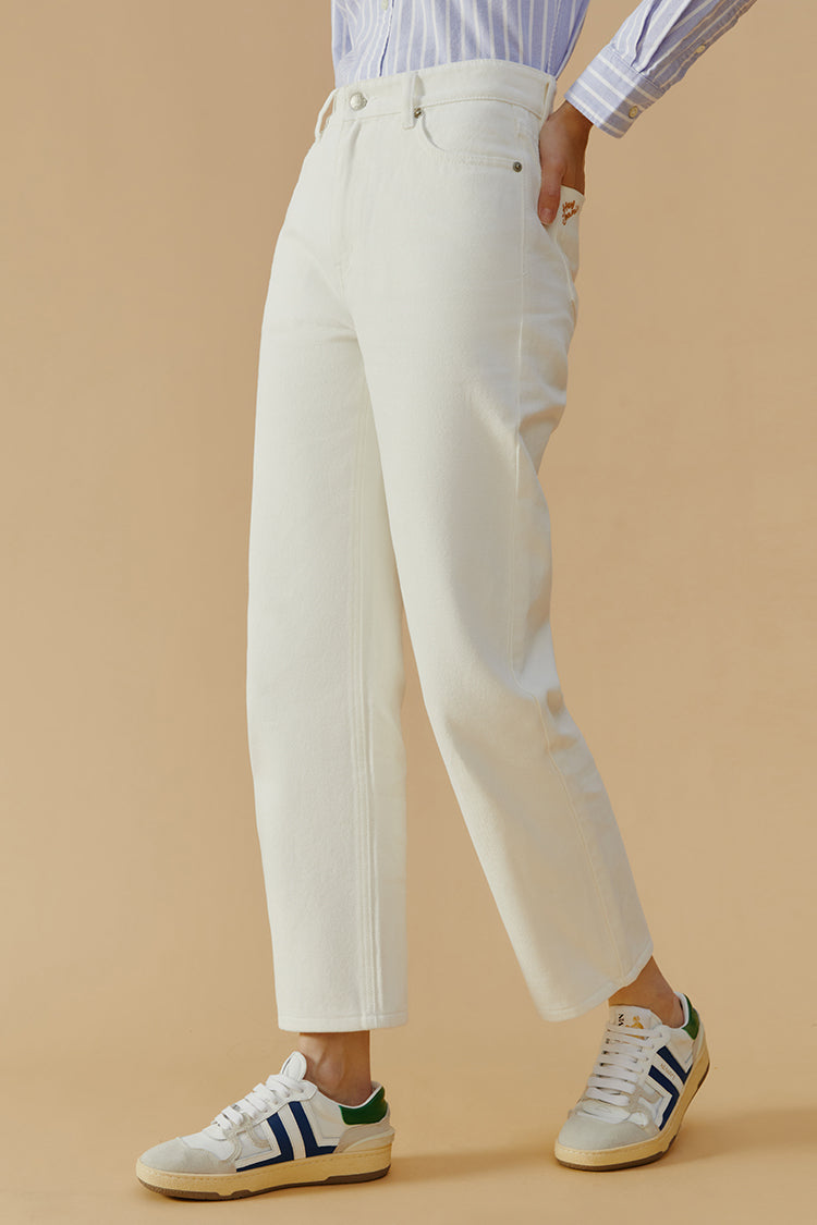 Manhattan High Rise Straight Ankle Jeans HJ160 Hey Joanie