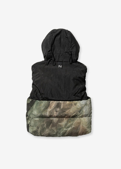 Hooded Down Vest - Rekall Tie Holden Outerwear