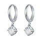 Diamond Heart Shaped Earrings