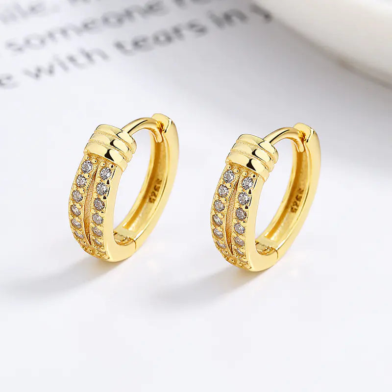 925 Silver Knot Diamond Earrings - Stylish Unique Design