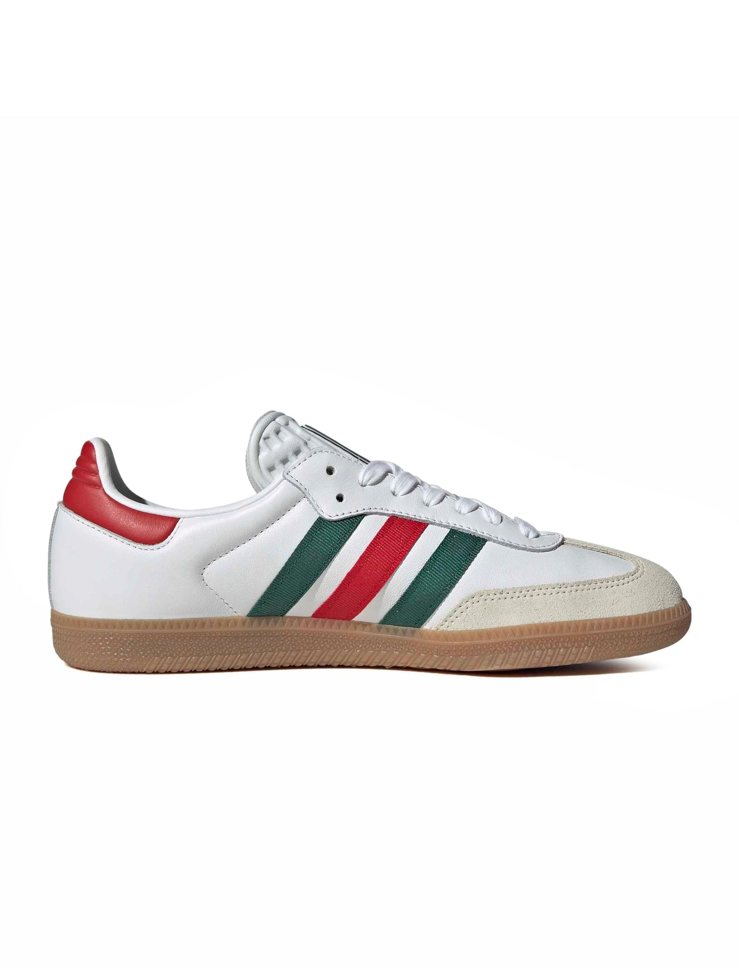 Adidas Mens Samba OG - White/Scarlet/Dark Green Denim Exchange